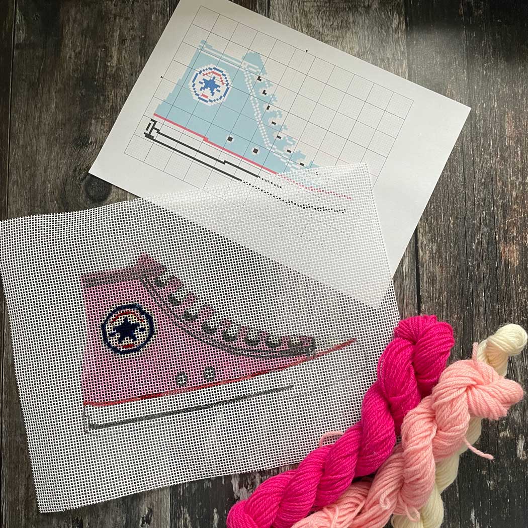 PDF Converse Hi Top Classic - Sneaker Stitch X Stitch Digital Pattern